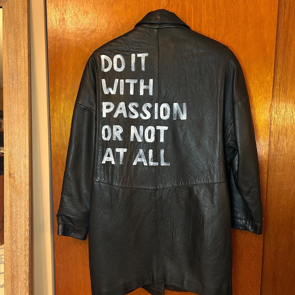Do It With Passion Leather Jacket (A.D.A.Brand)